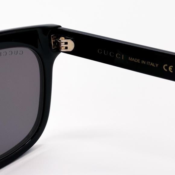 NEW GUCCI GG1523S 001 SQUARE BLACK GREY MEN SUNGLASSES GUCCI - Picture 8 of 10
